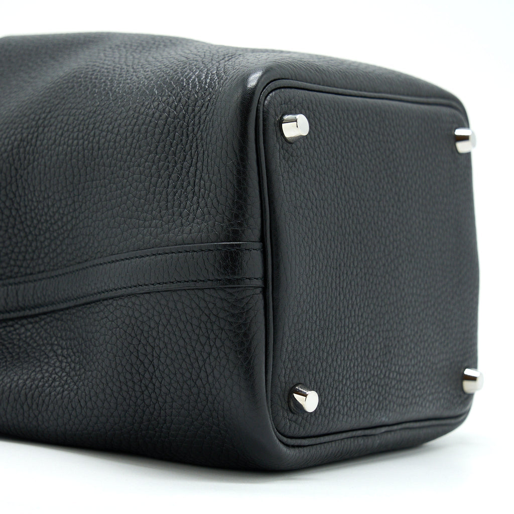 Hermes Picotin 18 Lock Bag Clemence Black SHW