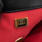 CHANEL SMALL 19 BAG LAMBSKIN BLACK MULTICOLOUR HARDWARE (MICROCHIP)
