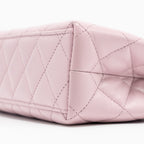 CHANEL MINI KELLY SHOPPING TOTE BAG CALFSKIN 24A LIGHT PINK GHW (MICROCHIP)