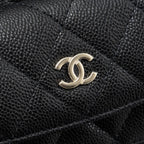 CHANEL 24C MINI BACKPACK / CROSSBODY BAG CAVIAR BLACK LGHW (MICROCHIP)