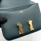 Hermes Mini Constance Swift Vert Cypres GHW