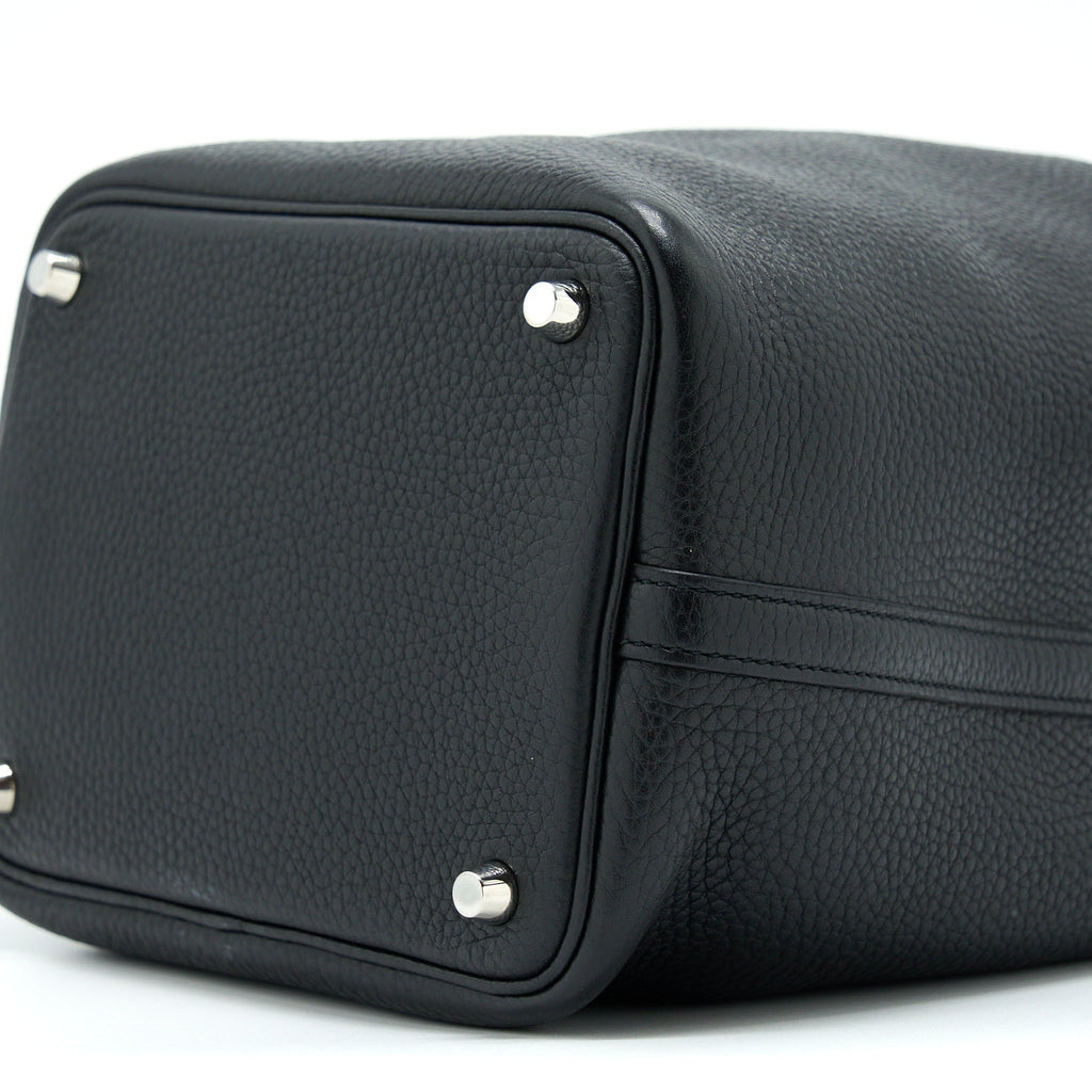 Hermes Picotin 18 Lock Bag Clemence Black SHW