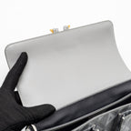 DIOR HIT THE ROAD BAG WITH STRAP DIOR CD DIAMOND CANVAS GREY MULTICOLOUR HARDWARE