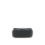 CHANEL MINI RECTANGULAR FLAP BAG LAMBSKIN BLACK SHW