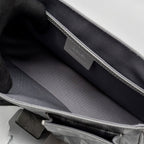 DIOR HIT THE ROAD BAG WITH STRAP DIOR CD DIAMOND CANVAS GREY MULTICOLOUR HARDWARE