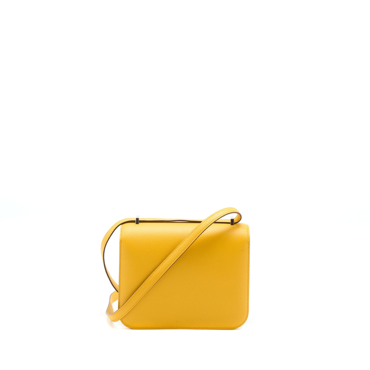 Hermes Constance Mini Evercolor Jaune Amber/Rose Lipstick SHW