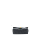 CHANEL 22C PEARL CRUSH MINI RECTANGULAR FLAP BAG LAMBSKIN BLACK GHW (MICROCHIP)