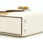 HERMES MINI VERROU BAG CHEVRE MYSORE NATA WITH HAVANE/TCHAI/ETOUPE HARDWARE