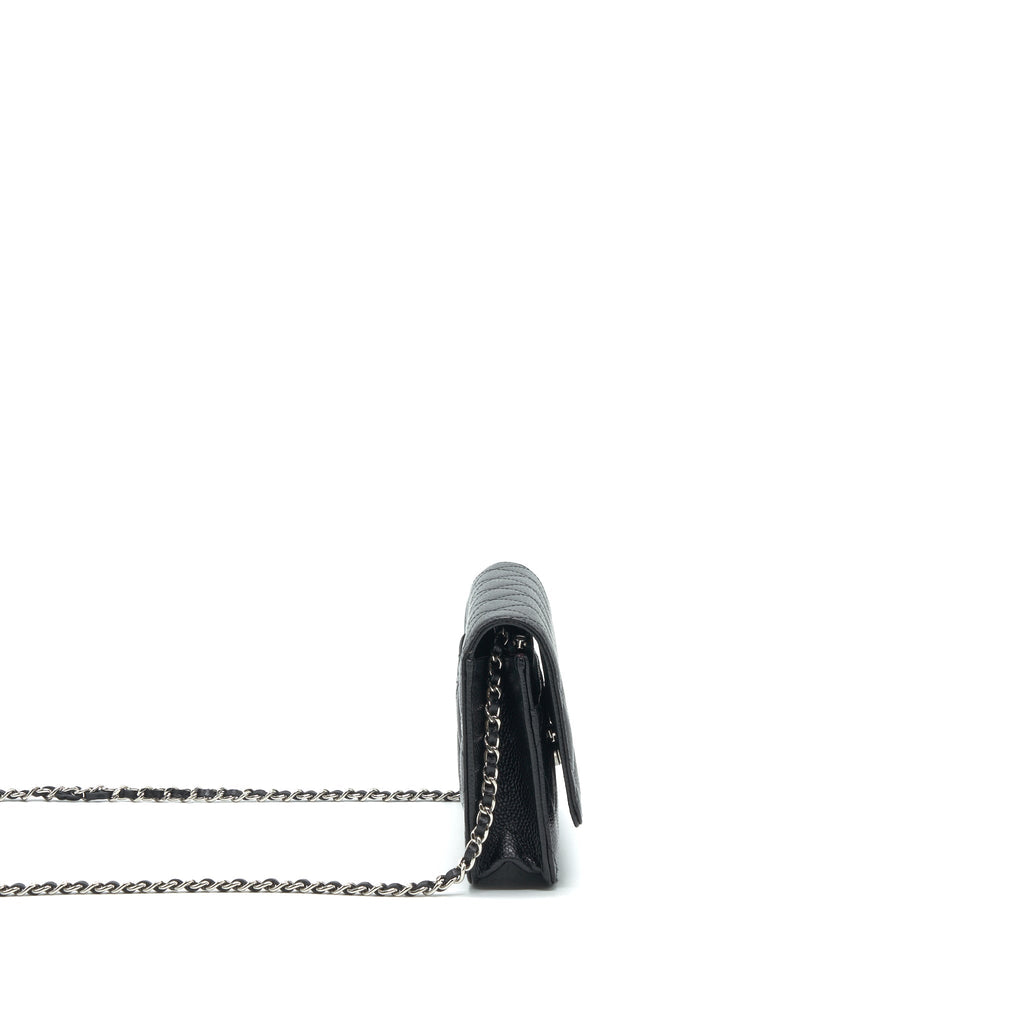 CHANEL WALLET ON CHAIN WOC IN CAVIAR SHW