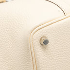 HERMES PICOTIN 18 LOCK BAG CLEMENCE NATA/JAUNE POUSSIN SHW