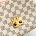 LOUIS VUITTON CROISETTE DAMIER AZUR CANVAS WHITE GHW