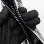 CHANEL 24C MINI 31 BAG SHINY CALFSKIN BLACK LGHW (MICROCHIP)