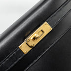 HERMES KELLY 28 BOX CALFSKIN BLACK GHW