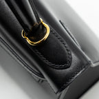 HERMES KELLY 28 BOX CALFSKIN BLACK GHW