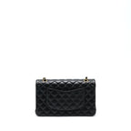 CHANEL CLASSIC DOUBLE FLAP BAG LAMBSKIN BLACK GHW