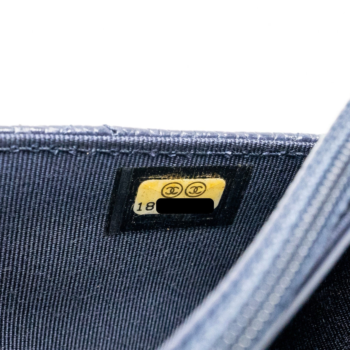 Chanel Classic Wallet on Chain Caviar Navy SHW