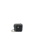 CHANEL MINI SQUARE VANITY CASE CAVIAR BLACK LGHW