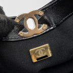 CHANEL 24C MINI 31 BAG SHINY CALFSKIN BLACK LGHW (MICROCHIP)