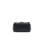 CHANEL MINI SQUARE LAMBSKIN BLACK LGHW SERIAL 29