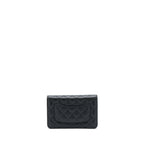 CHANEL CLASSIC WALLET ON CHAIN CAVIAR BLACK GHW (MICROCHIP)