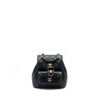 CHANEL DUMA MINI BACKPACK BLACK LGHW (MICROCHIP)