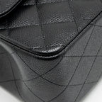 CHANEL JUMBO CLASSIC DOUBLE FLAP BAG CAVIAR BLACK GHW