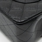 CHANEL JUMBO CLASSIC DOUBLE FLAP BAG CAVIAR BLACK GHW