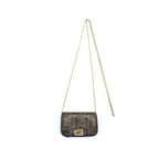 FENDI MINI CROSSBODY POUCHE WITH CHAIN