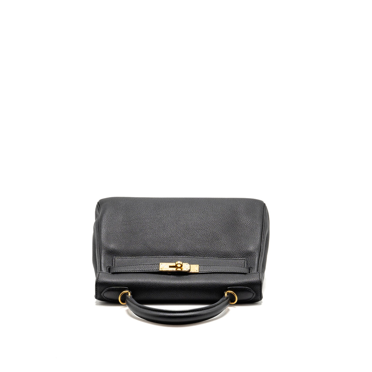 Hermes Kelly 28 Togo Black GHW
