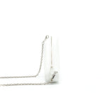 BALENCIAGA TRIANGLE MINI CHAIN CROSSBODY BAG WHITE