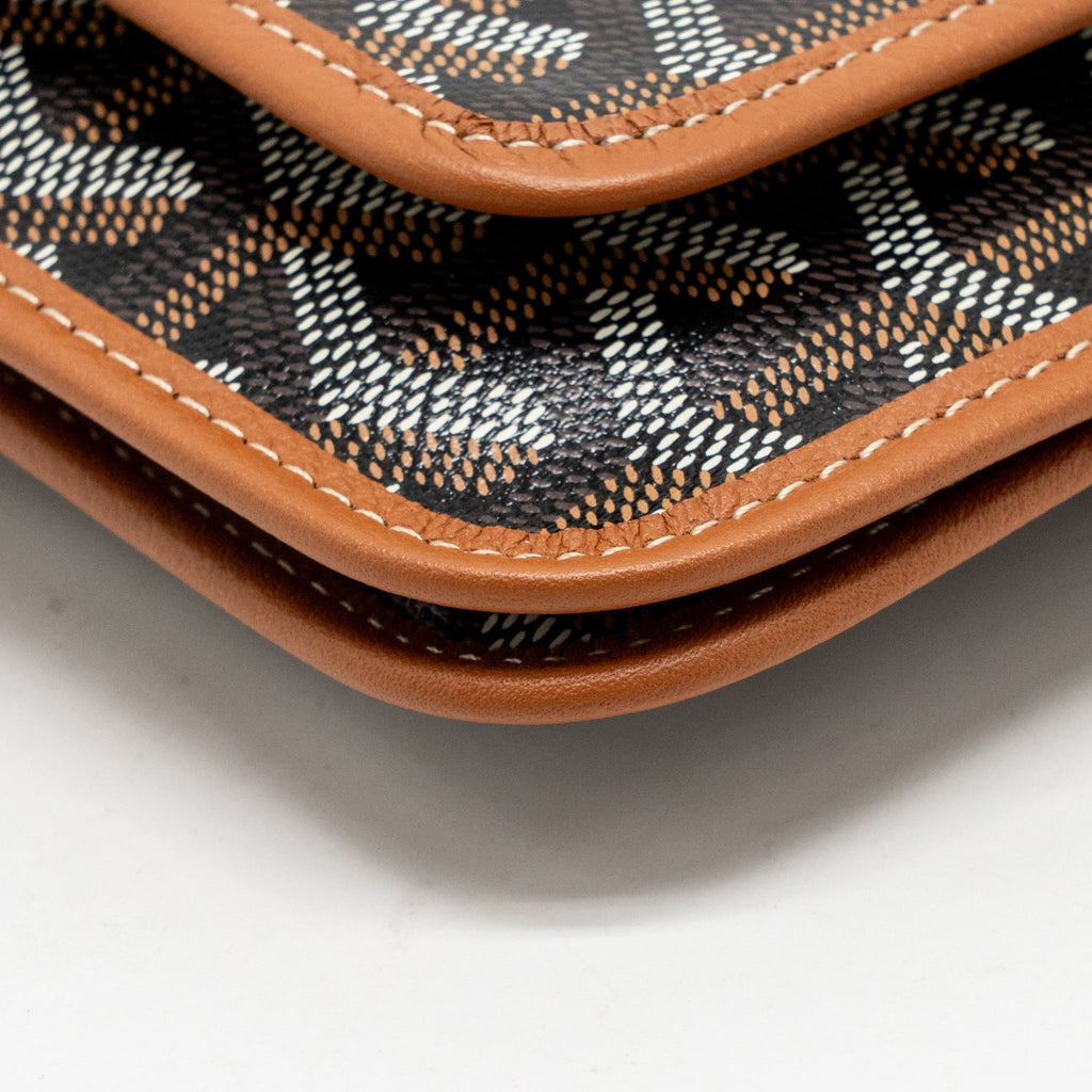 Goyard Plumet Pocket pochette goyardine canvas Tan SHW