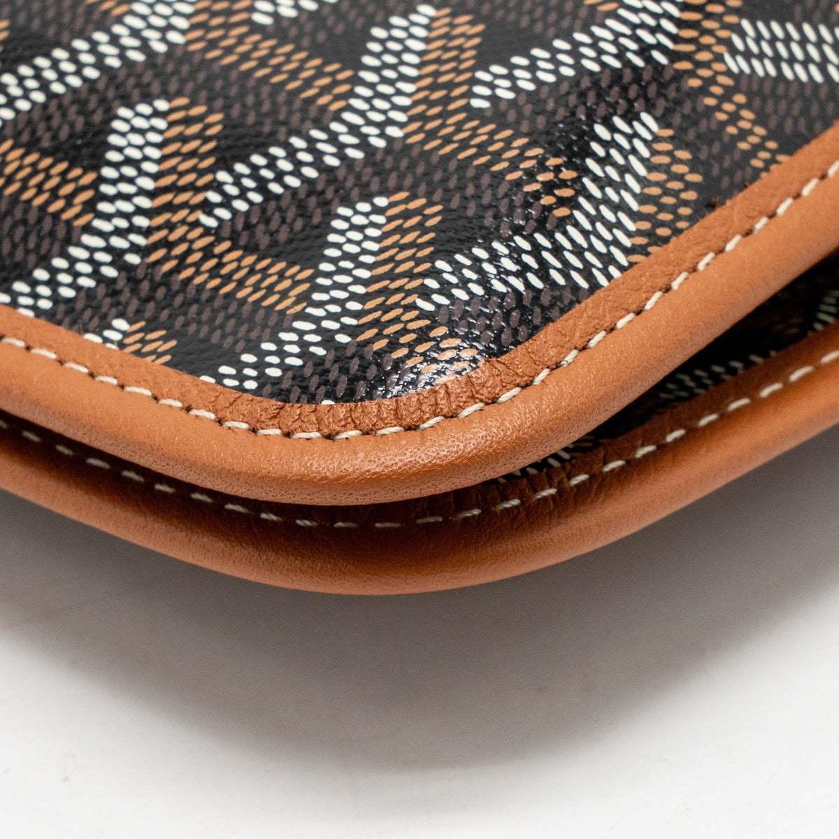 Goyard Plumet Pocket pochette goyardine canvas Tan SHW