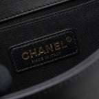CHANEL SMALL BOY BAG CALFSKIN BLACK GHW