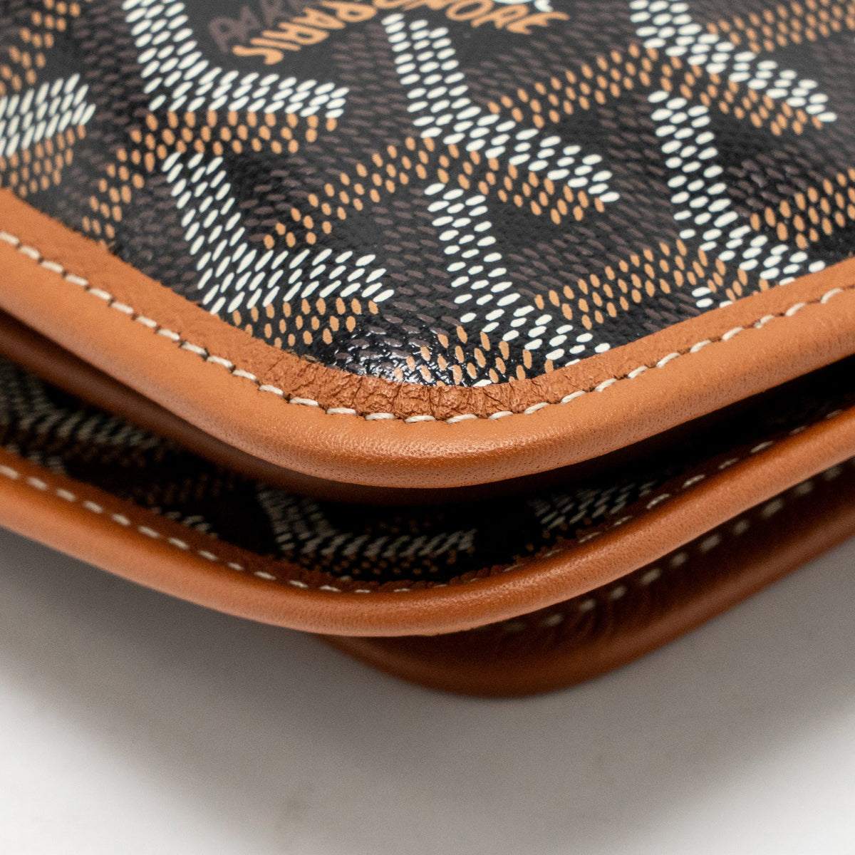 Goyard Plumet Pocket pochette goyardine canvas Tan SHW