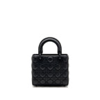 Dior Small Lady Dior My ABCDior Bag Cannage Calfskin So Black