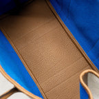 HERMES GARDEN PARTY 36 NEGONDA/CANVAS ECRU/ALEZAN/BLUE BILL SHW
