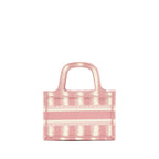 DIOR BOOK TOTE MINI BAG PINK/WHITE