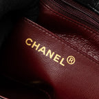 CHANEL VINTAGE SMALL DIANA FLAP BAG LAMBSKIN BLACK GHW
