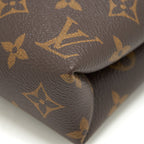 LOUIS VUITTON PALLAS CHAIN HANDBAG MONOGRAM CANVAS RED
