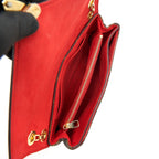 LOUIS VUITTON PALLAS CHAIN HANDBAG MONOGRAM CANVAS RED