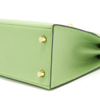 Hermes Kelly 25 Sellier Epsom vert criquet GHW
