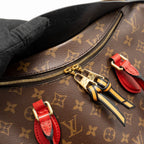 LOUIS VUITTON TUILERIES BAG MONOGRAM CANVAS BLACK/RED GHW