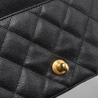 CHANEL 23P MINI COCO LOVE FLAP BAG CAVIAR BLACK GHW(MICROCHIP)