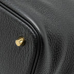 HERMES PICOTIN 22 LOCK BAG CLEMENCE BLACK GHW