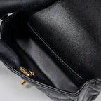 CHANEL 23P MINI COCO LOVE FLAP BAG CAVIAR BLACK GHW(MICROCHIP)