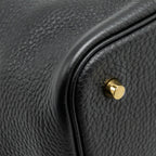 HERMES PICOTIN 22 LOCK BAG CLEMENCE BLACK GHW