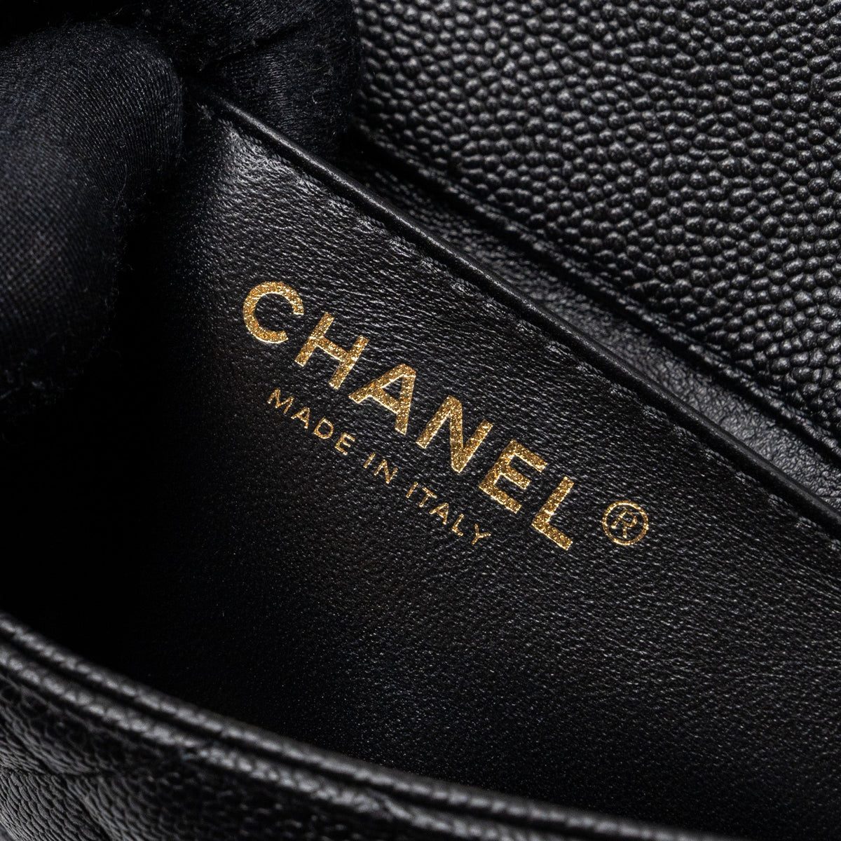 CHANEL 23P MINI COCO LOVE FLAP BAG CAVIAR BLACK GHW(MICROCHIP)