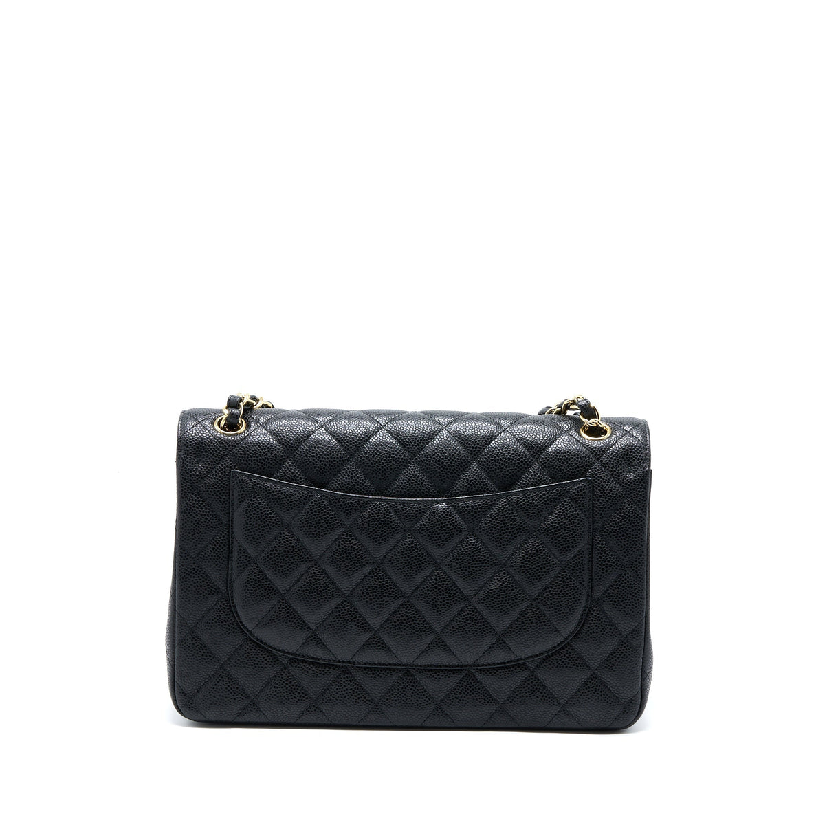 CHANEL JUMBO CLASSIC DOUBLE FLAP BAG CAVIAR BLACK GHW