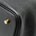 HERMES PICOTIN 22 LOCK BAG CLEMENCE BLACK GHW