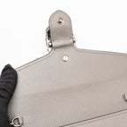 GUCCI DIONYSUS LEATHER MINI CHAIN BAG CALFSKIN GREY SHW